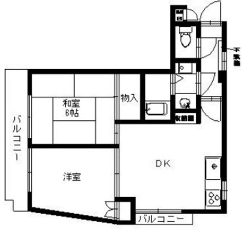 上板橋駅 徒歩15分 2階の物件間取画像